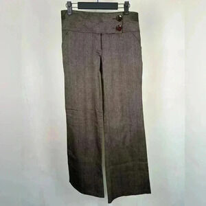Mymichelle Low Rise, Wide Leg/ Flare, Brown Dress Pants. Juniors Size 5